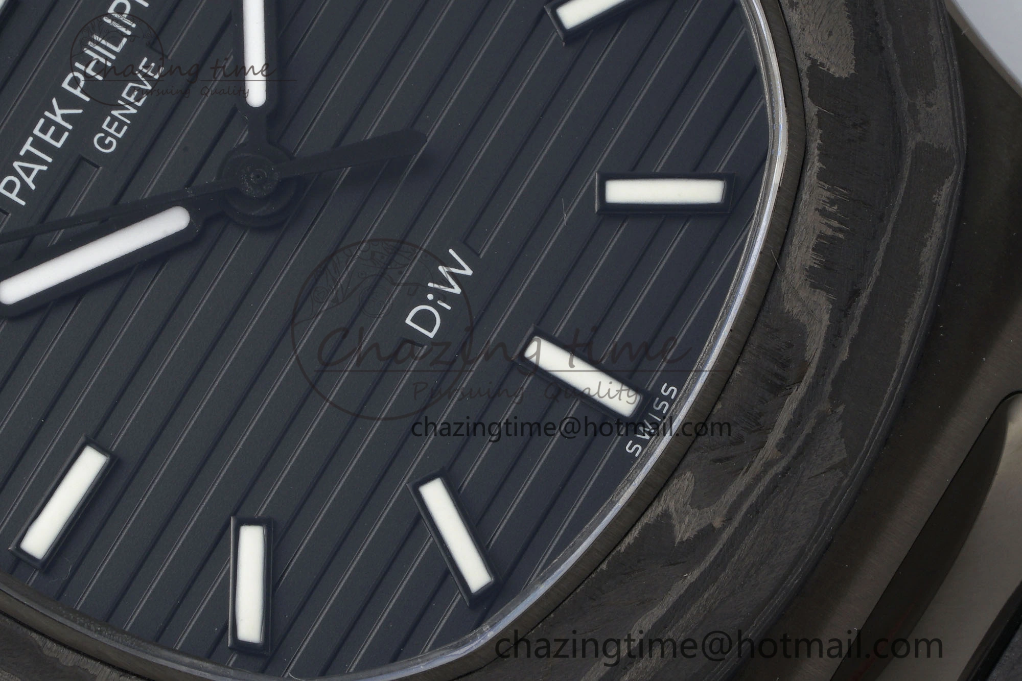 Nautilus 5711 DIW Carbon DIWF 1:1 Best Edition Black Textured Dial on Carbon PVD Bracelet 324CS