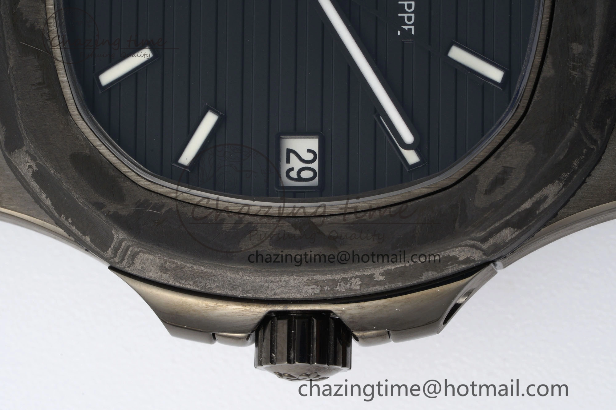 Nautilus 5711 DIW Carbon DIWF 1:1 Best Edition Black Textured Dial on Carbon PVD Bracelet 324CS