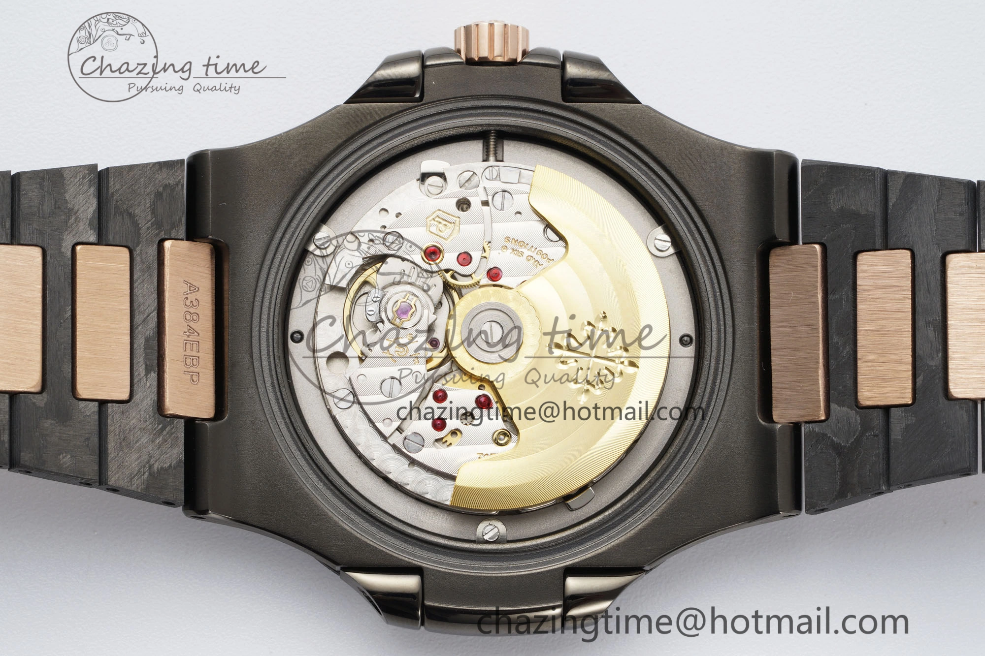 Nautilus 5711 DIW Carbon DIWF 1:1 Best Edition Black Textured Dial on Carbon RG Bracelet 324CS