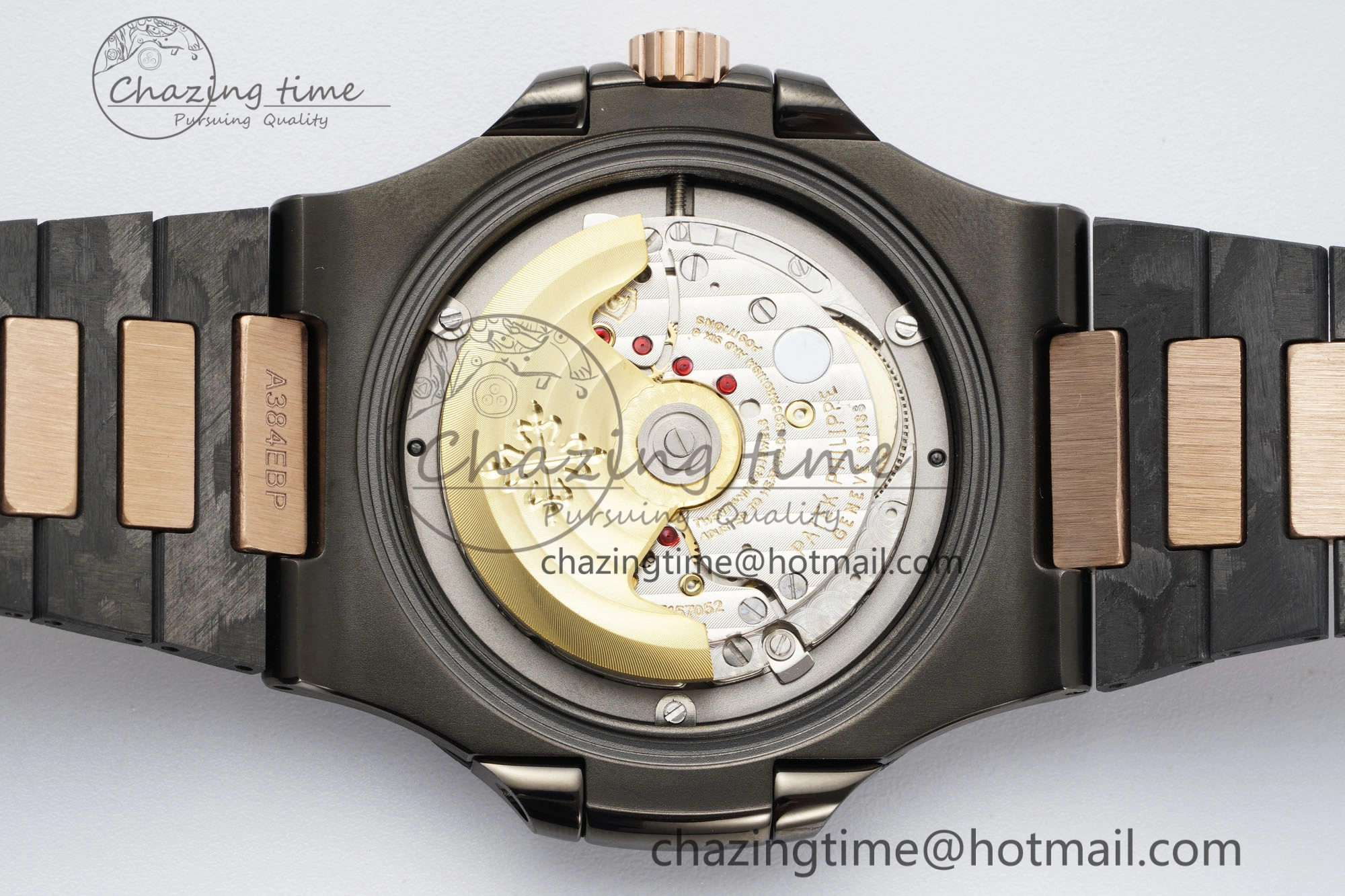Nautilus 5711 DIW Carbon DIWF 1:1 Best Edition Black Textured Dial on Carbon RG Bracelet 324CS