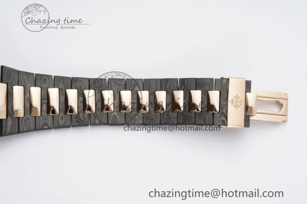 Nautilus 5711 DIW Carbon DIWF 1:1 Best Edition Black Textured Dial on Carbon RG Bracelet 324CS