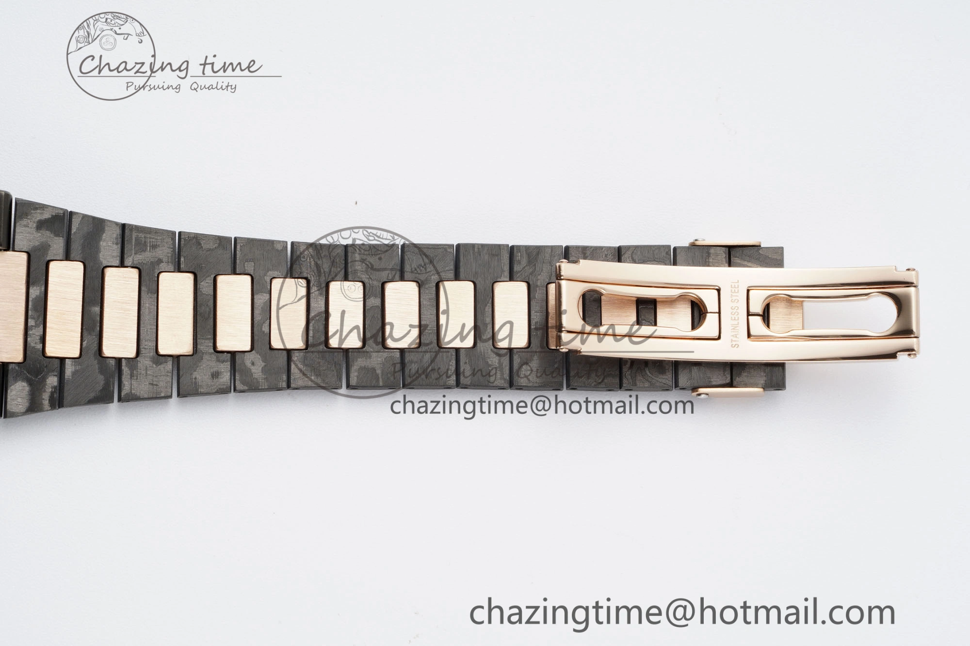 Nautilus 5711 DIW Carbon DIWF 1:1 Best Edition Black Textured Dial on Carbon RG Bracelet 324CS