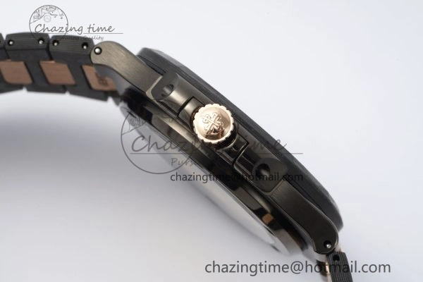 Nautilus 5711 DIW Carbon DIWF 1:1 Best Edition Black Textured Dial on Carbon RG Bracelet 324CS