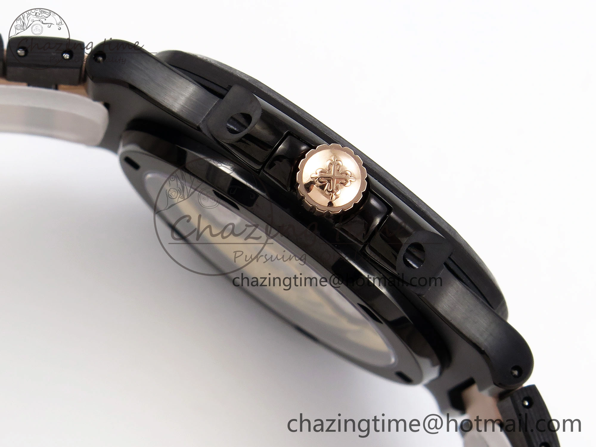 Nautilus 5711 DIW Carbon DIWF 1:1 Best Edition Black Textured Dial on Carbon RG Bracelet 324CS