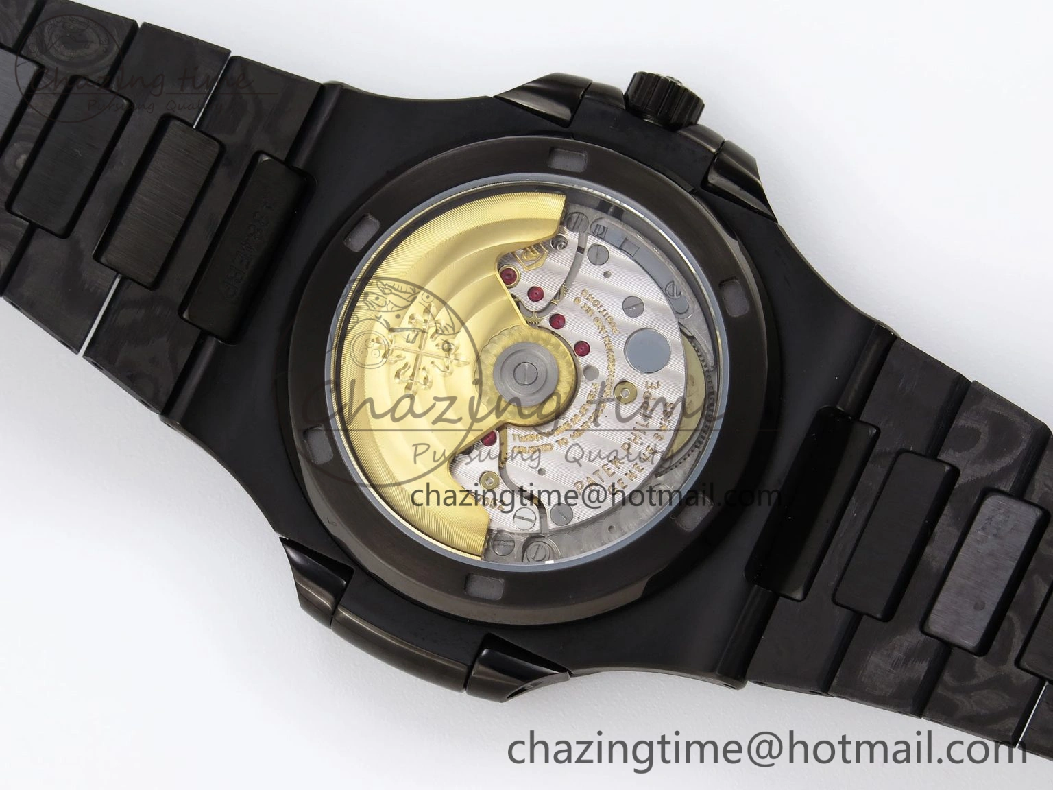 Nautilus 5711 DIW Carbon DIWF 1:1 Best Edition Blue Textured Dial on Carbon PVD Bracelet 324CS