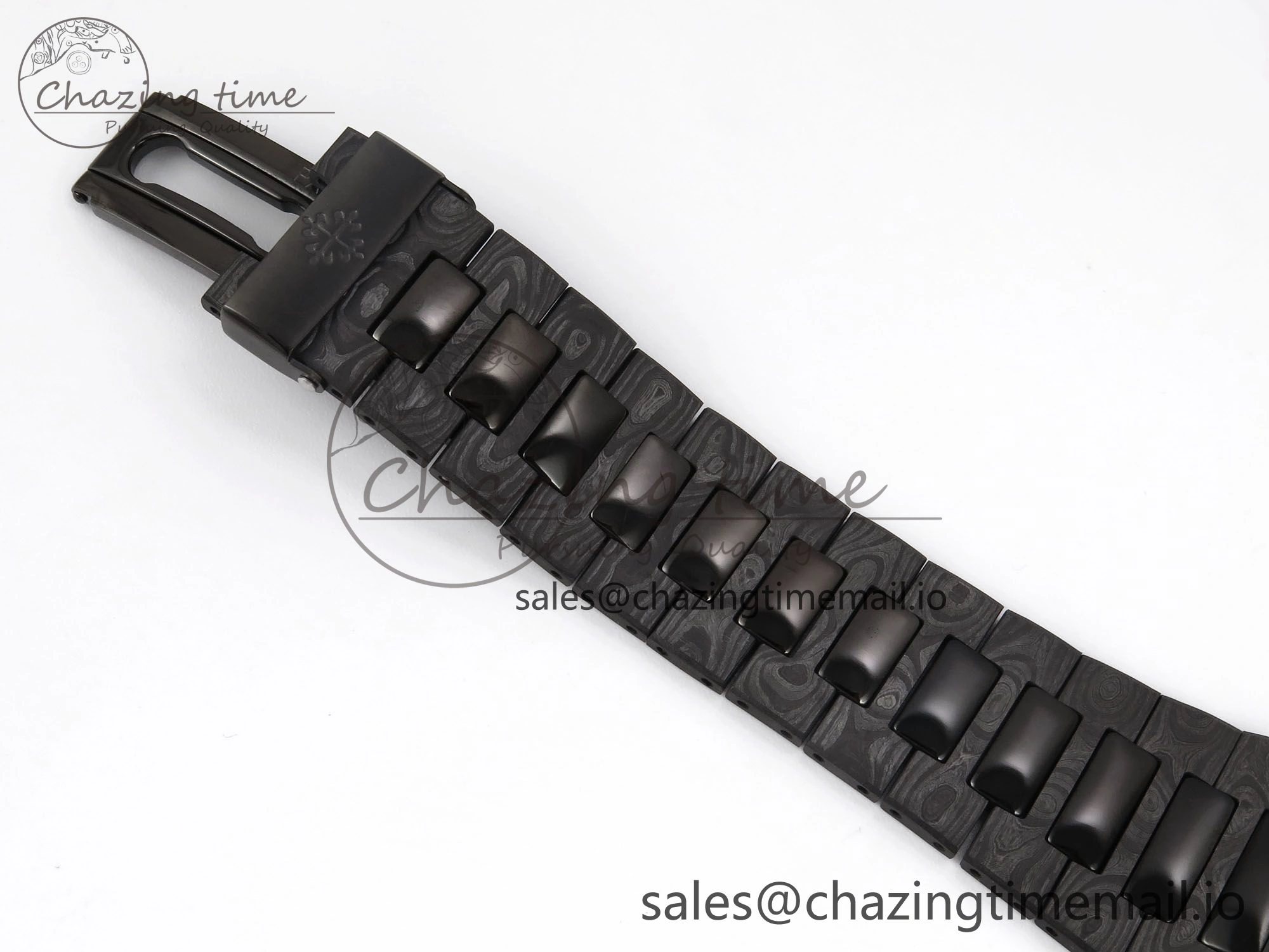 Nautilus 5711 DIW Carbon DIWF 1:1 Best Edition Green Textured Dial On Carbon Bracelet 324CS