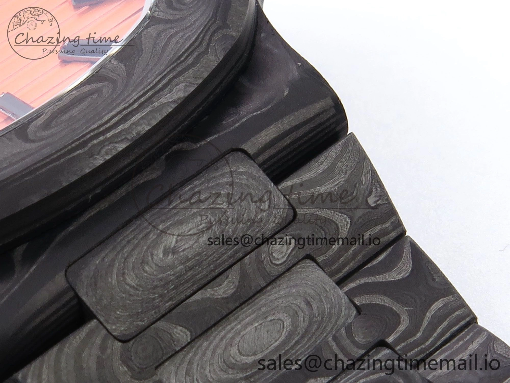 Nautilus 5711 DIW Carbon DIWF 1:1 Best Edition Orange Textured Dial On Carbon Bracelet 324CS