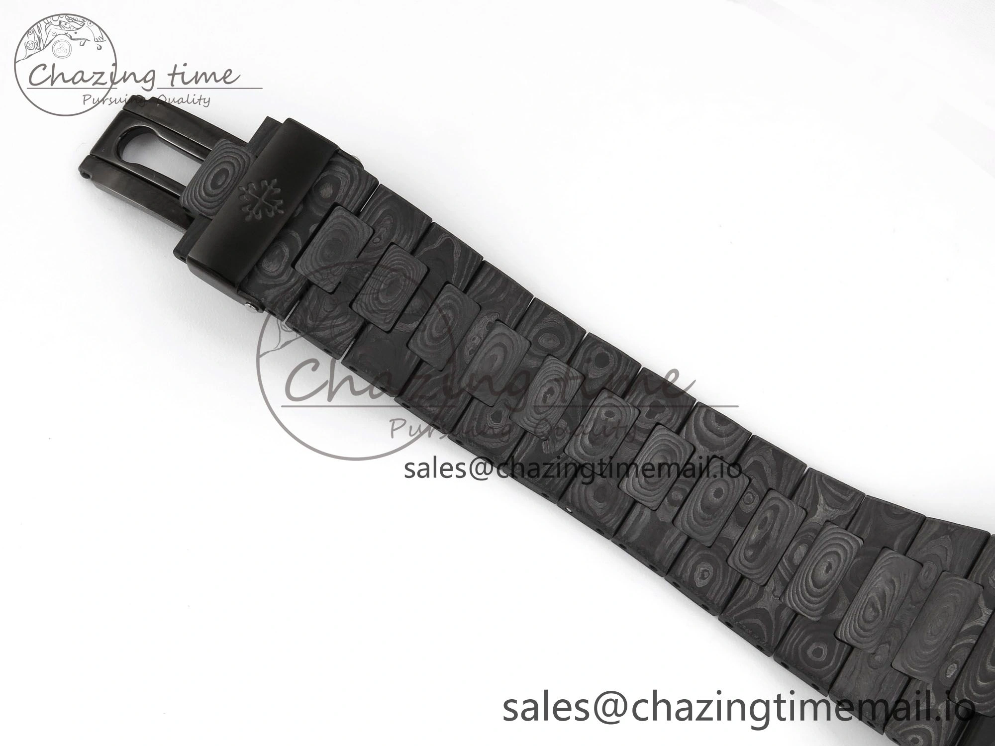 Nautilus 5711 DIW Carbon DIWF 1:1 Best Edition Orange Textured Dial On Carbon Bracelet 324CS