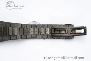 Nautilus 5711 DIW Carbon DIWF 1:1 Best Edition Tiffany Blue Textured Dial on Carbon PVD Bracelet 324CS