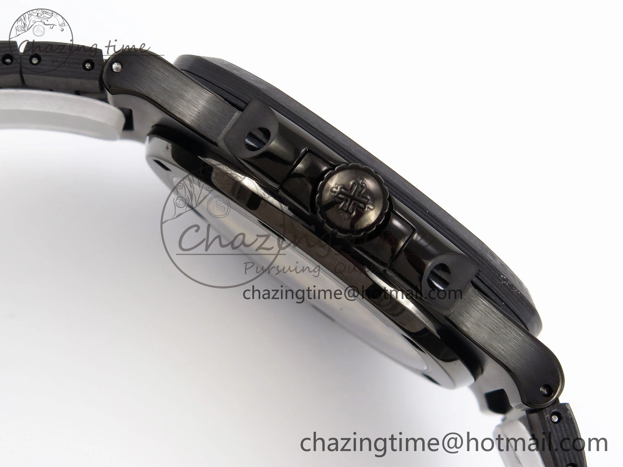 Nautilus 5711 DIW Carbon DIWF 1:1 Best Edition Tiffany Blue Textured Dial on Carbon PVD Bracelet 324CS