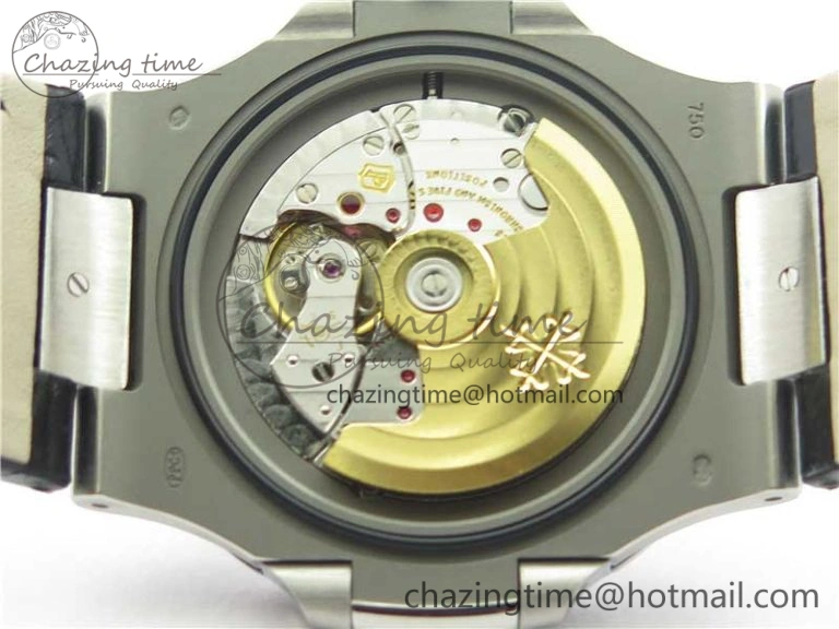 Nautilus 5711 PPF 1:1 Best Edition Blue Textured Dial on Leather Strap 324CS V4