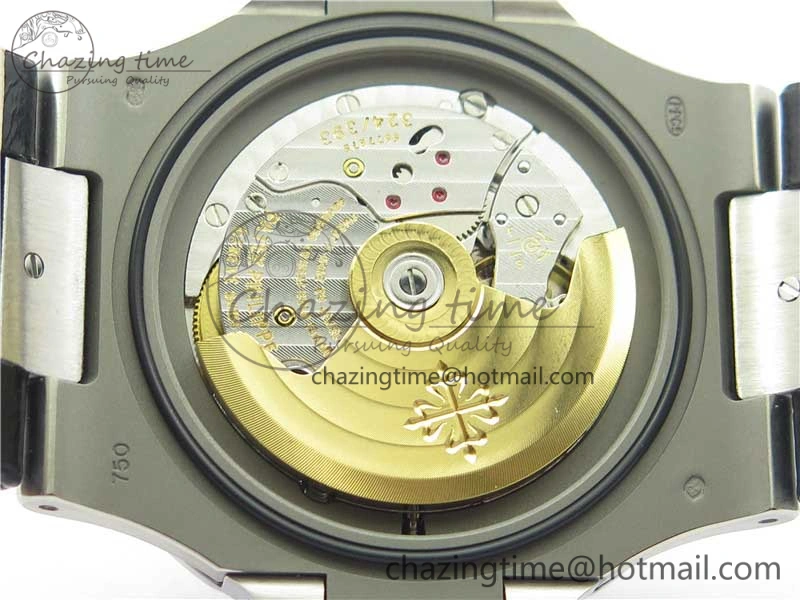 Nautilus 5711 PPF 1:1 Best Edition Blue Textured Dial on Leather Strap 324CS V4