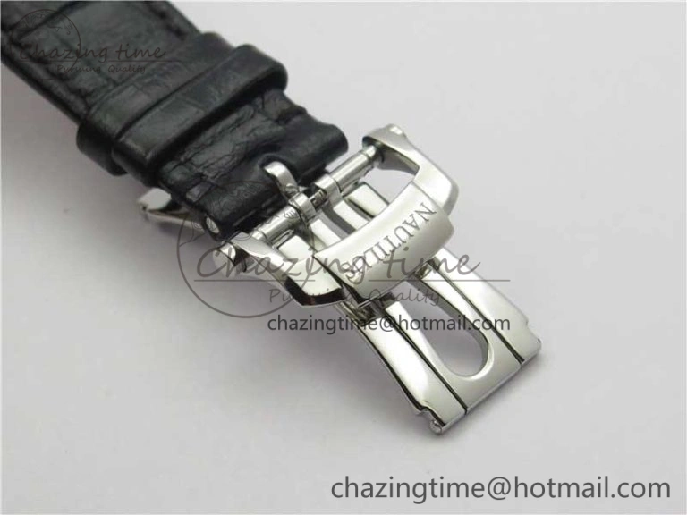 Nautilus 5711 PPF 1:1 Best Edition Blue Textured Dial on Leather Strap 324CS V4