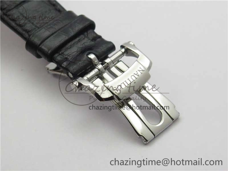 Nautilus 5711 PPF 1:1 Best Edition Blue Textured Dial on Leather Strap 324CS V4