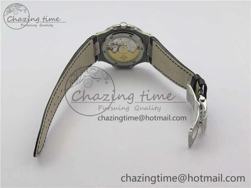 Nautilus 5711 PPF 1:1 Best Edition Blue Textured Dial on Leather Strap 324CS V4