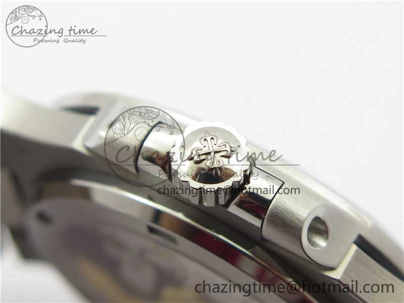 Nautilus 5711 PPF 1:1 Best Edition Gray Textured Dial on Leather Strap 324CS V4