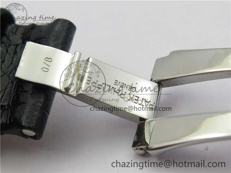 Nautilus 5711 PPF 1:1 Best Edition White Textured Dial on Leather Strap 324CS V4