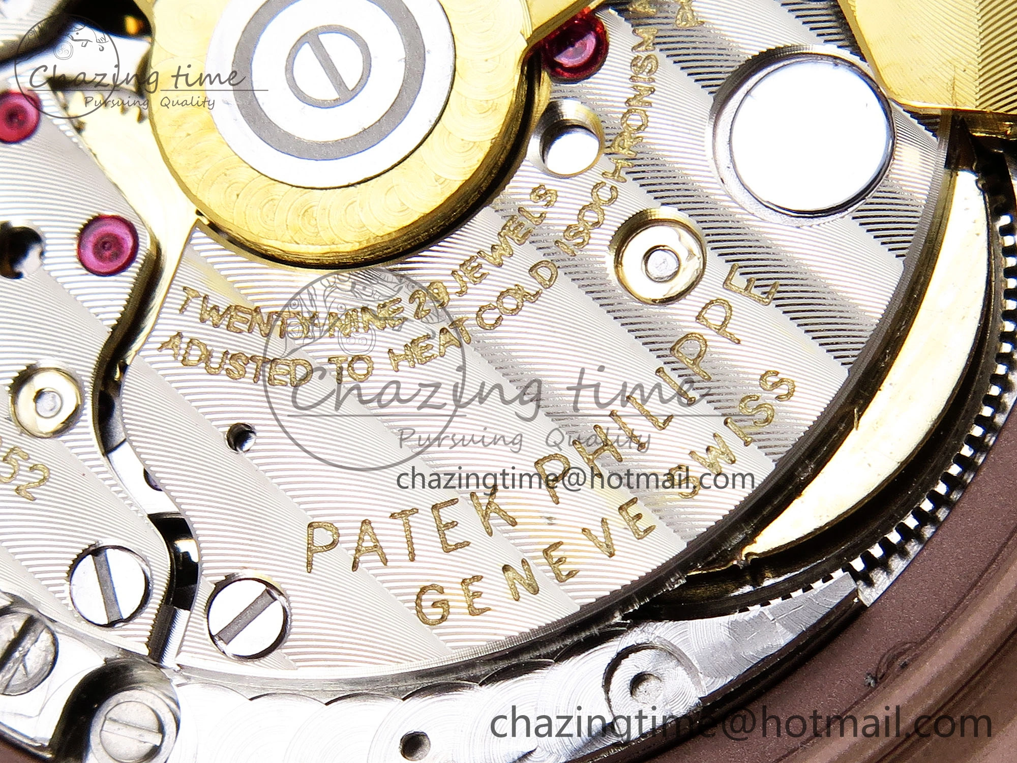 Nautilus 5711 RG GPF 1:1 Best Edition Gray Dial Purple Diamonds Bezel on RG Bracelet 324CS