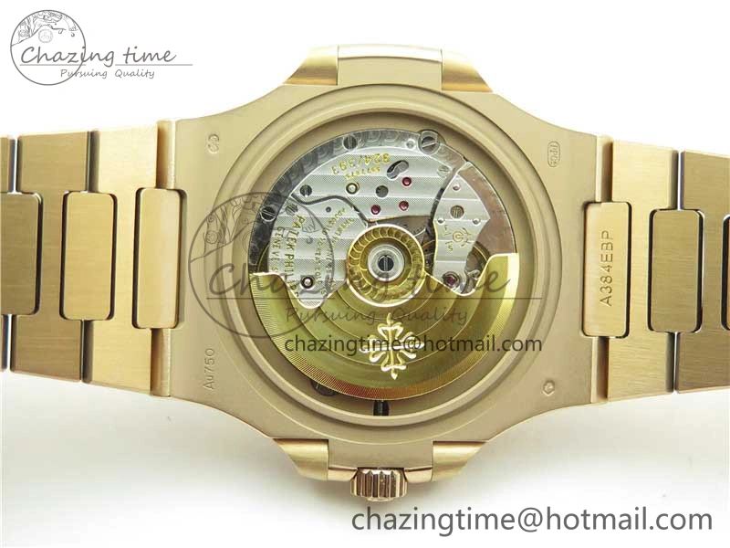 Nautilus 5711 RG PPF 1:1 Best Edition White Dial Diamonds Bezel on RG Bracelet 324CS (Free box) V4