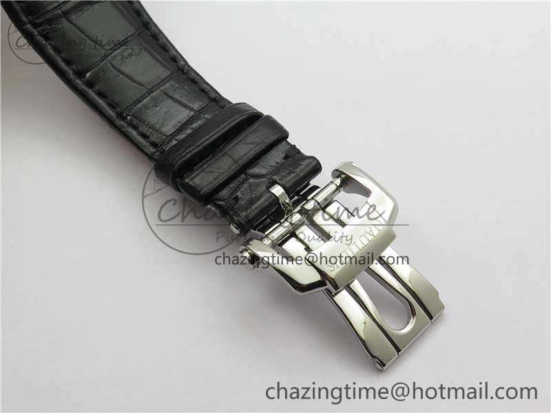 Nautilus 5711 SS 3KF 1:1 Best Edition Gray Textured Dial on Black Leather Strap A324 Super Clone V2