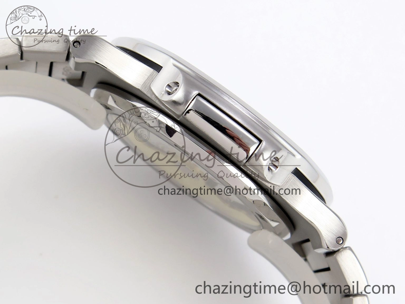 Nautilus 5711 SS GPF 1:1 Best Edition Gray Dial Green Diamonds Bezel on SS Bracelet 324CS