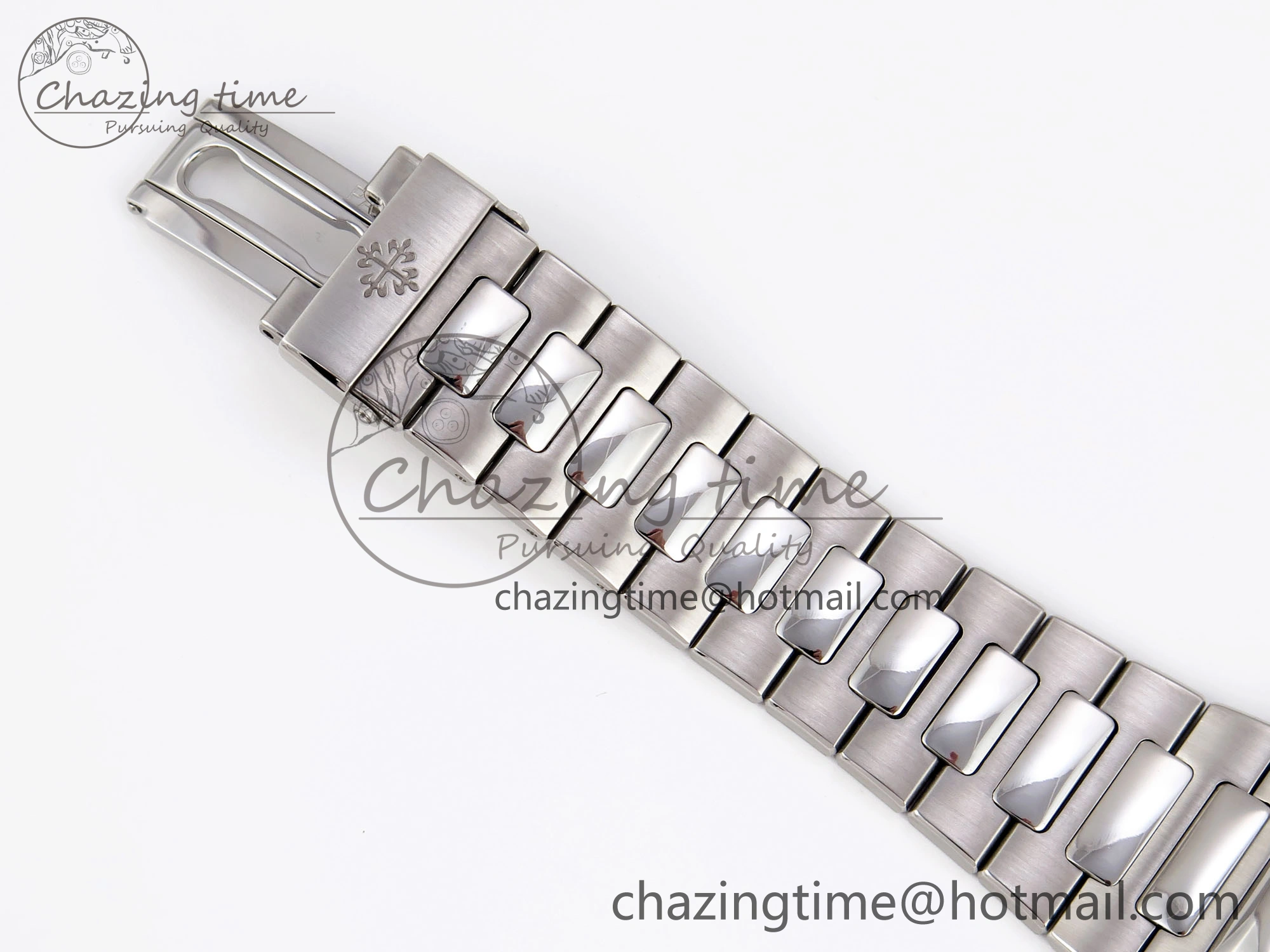 Nautilus 5711 SS GPF 1:1 Best Edition White Dial Purple Diamonds Bezel on SS Bracelet 324CS
