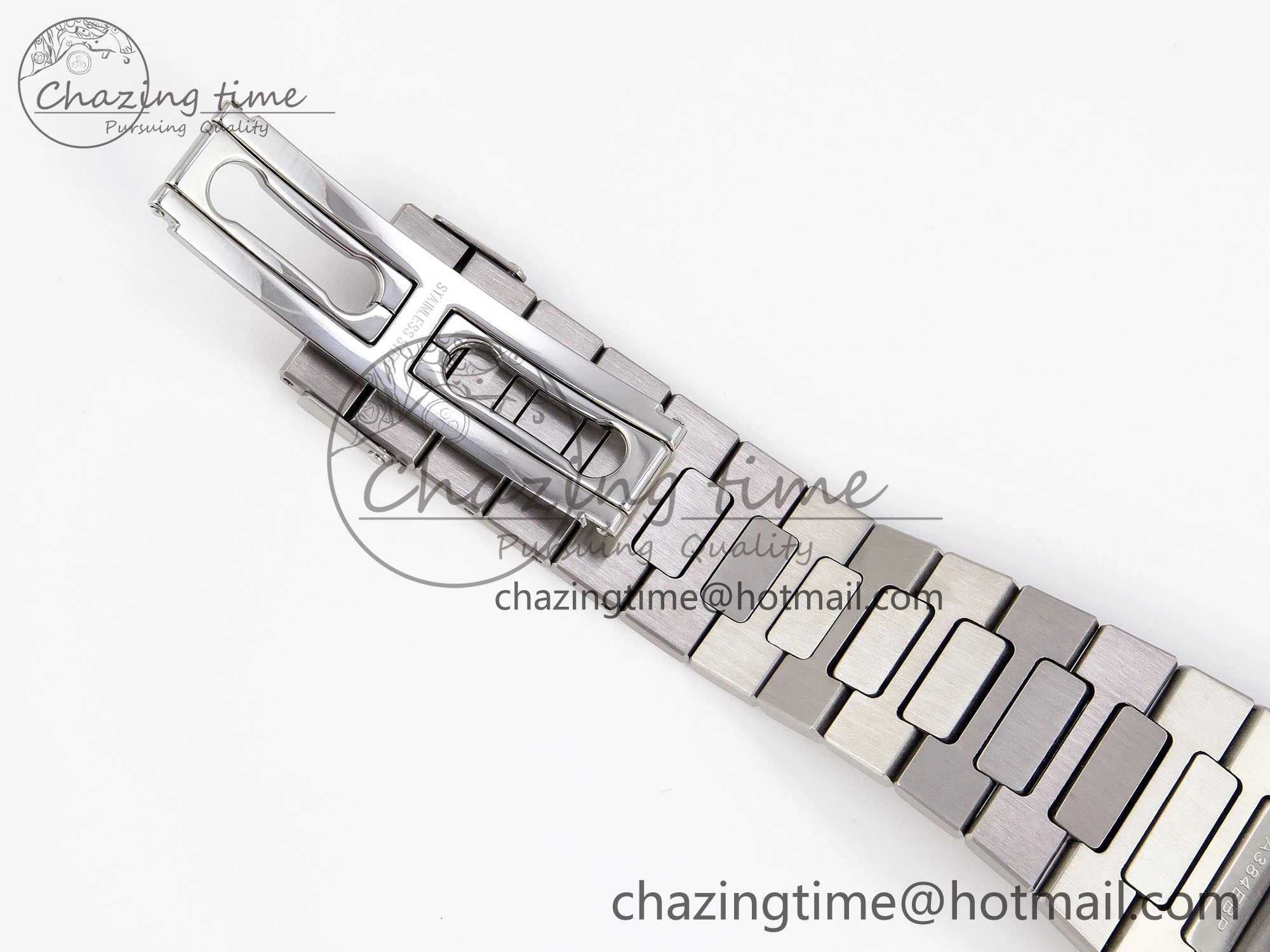 Nautilus 5711 SS GPF 1:1 Best Edition White Dial Purple Diamonds Bezel on SS Bracelet 324CS