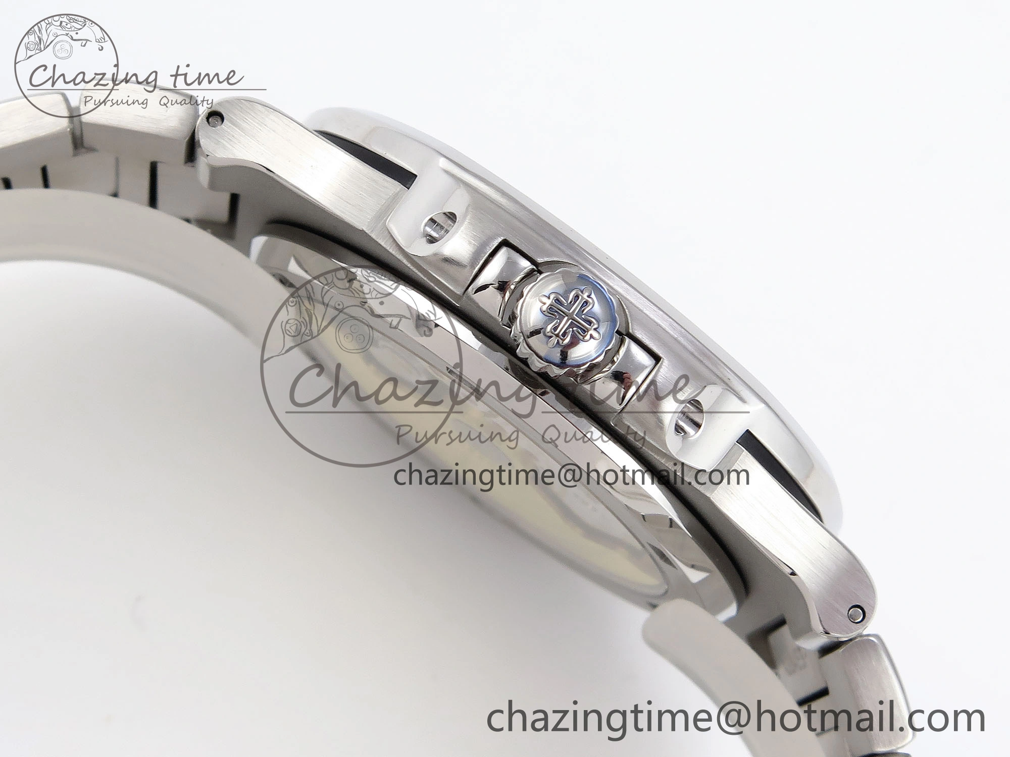 Nautilus 5711 SS GPF 1:1 Best Edition White Dial Purple Diamonds Bezel on SS Bracelet 324CS