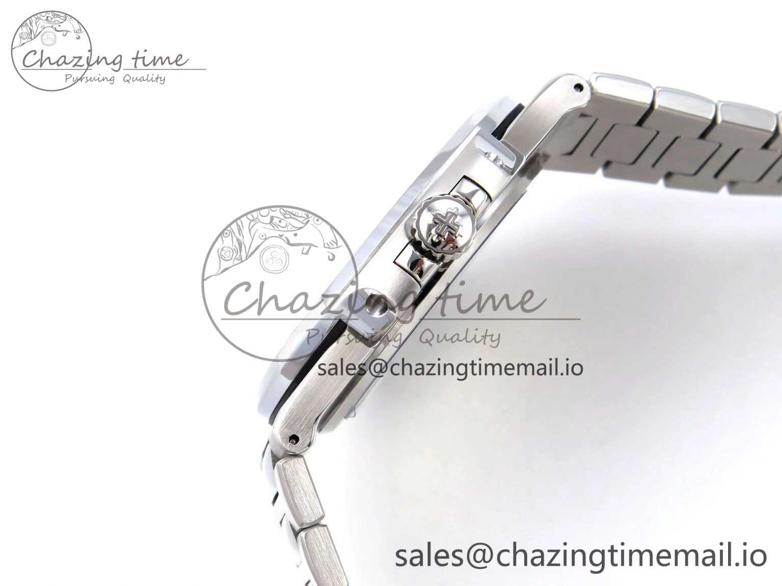 Nautilus 5711 1300A 3KF 1:1 Best Edition Diamond Bezel Green Dial on SS Bracelet A324 Super Clone V2