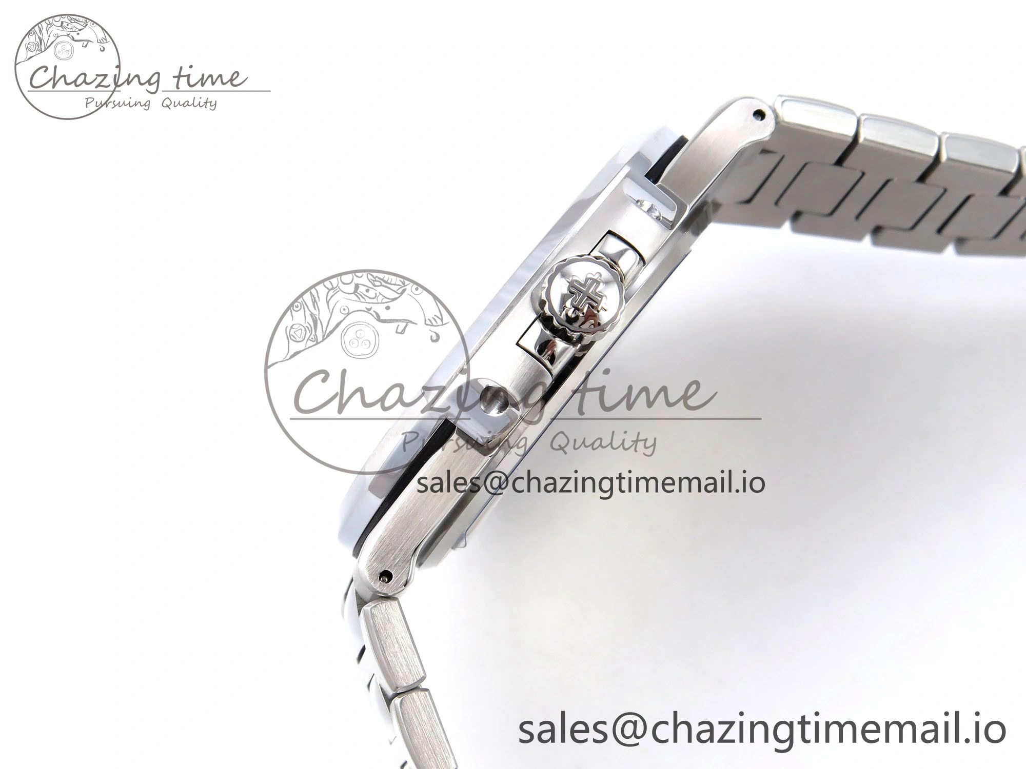 Nautilus 5711 1300A 3KF 1:1 Best Edition Diamond Bezel Green Dial on SS Bracelet A324 Super Clone V2