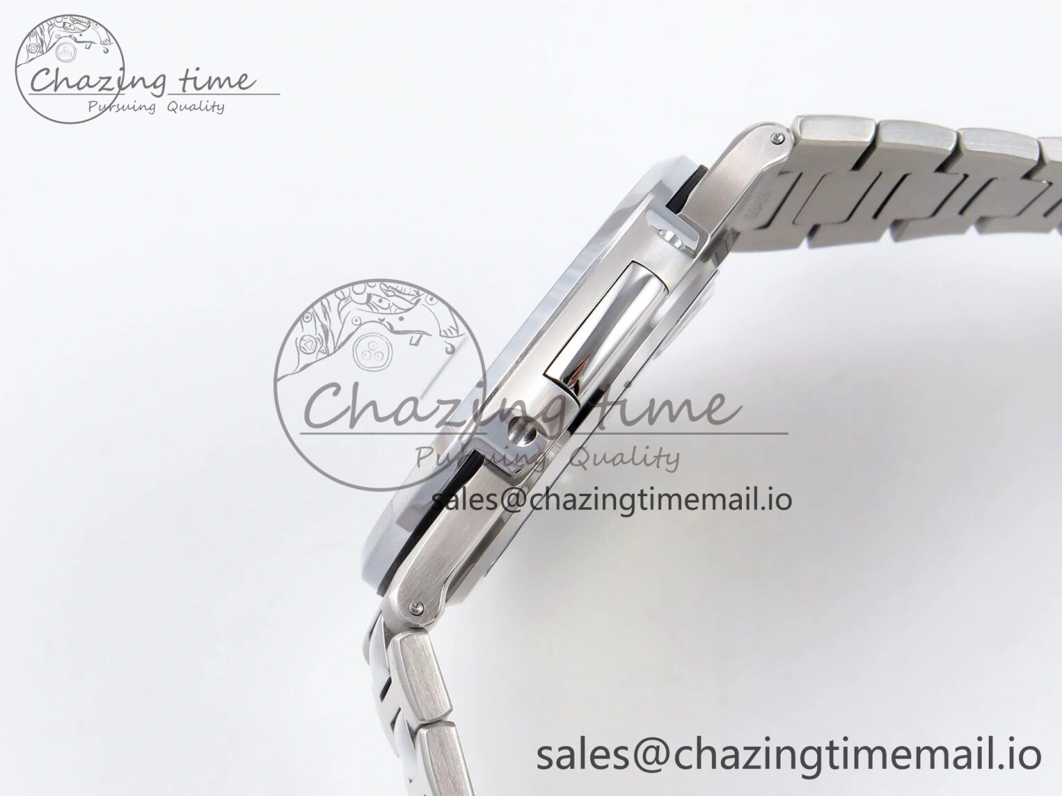 Nautilus 5711 1300A 3KF 1:1 Best Edition Diamond Bezel Green Dial on SS Bracelet A324 Super Clone V2