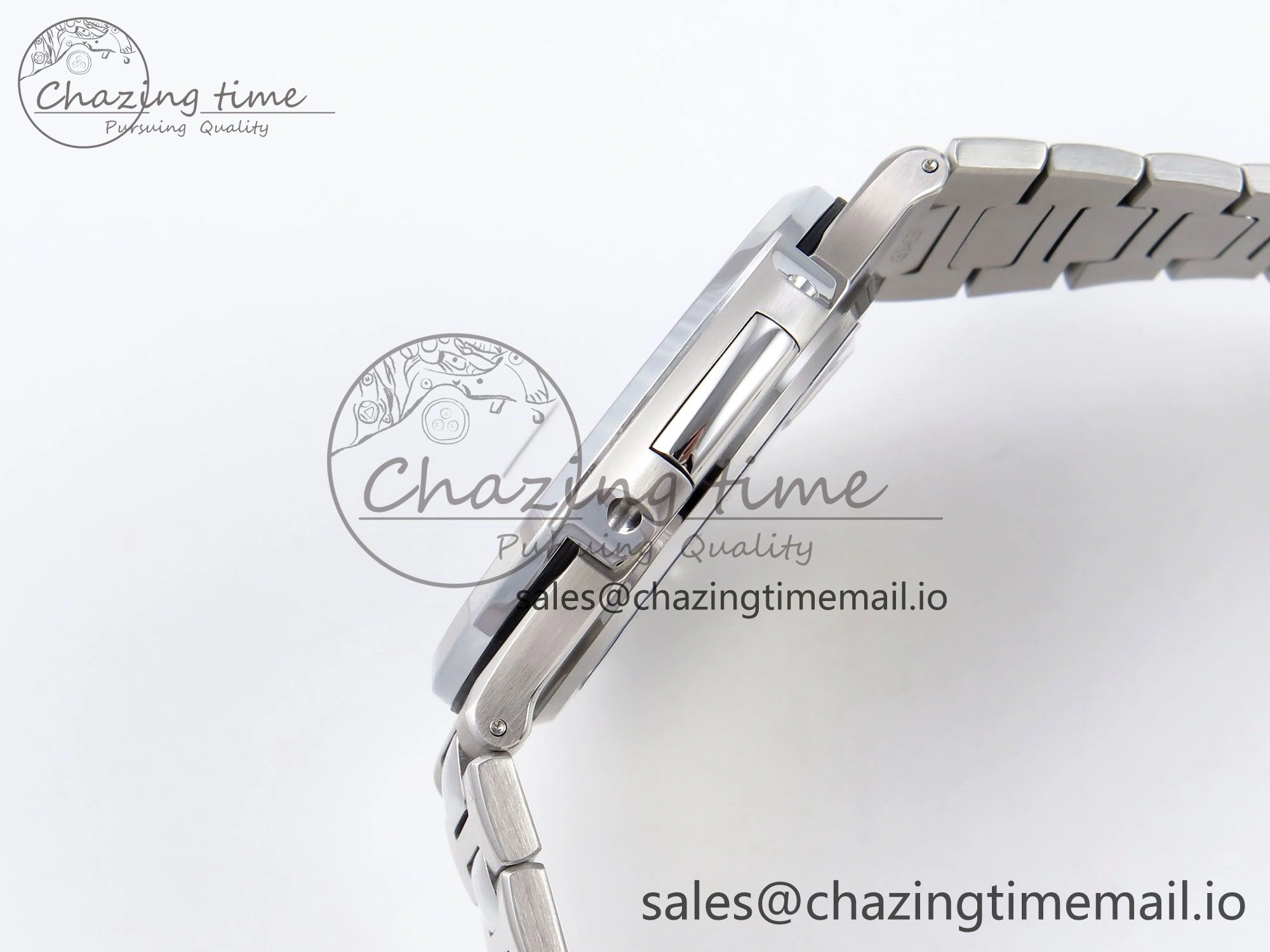Nautilus 5711 1300A 3KF 1:1 Best Edition Diamond Bezel Green Dial on SS Bracelet A324 Super Clone V2