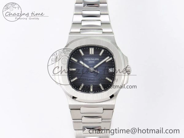 Nautilus 5711 1A-010 PPF 1:1 Best Edition Blue Textured Dial on SS Bracelet Super Clone 26-330 V5