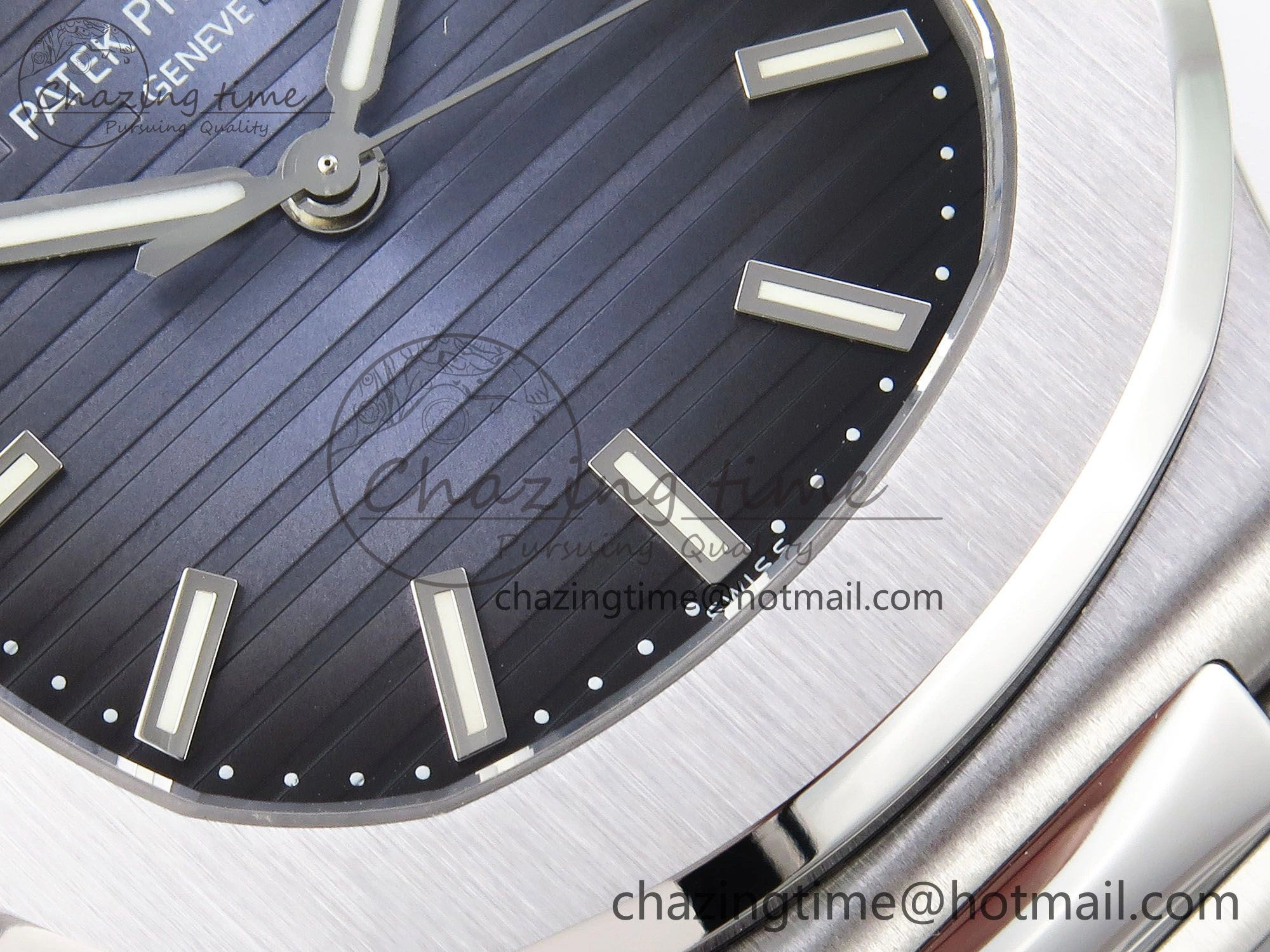 Nautilus 5711 1A-010 PPF 1:1 Best Edition Blue Textured Dial on SS Bracelet Super Clone 26-330 V5
