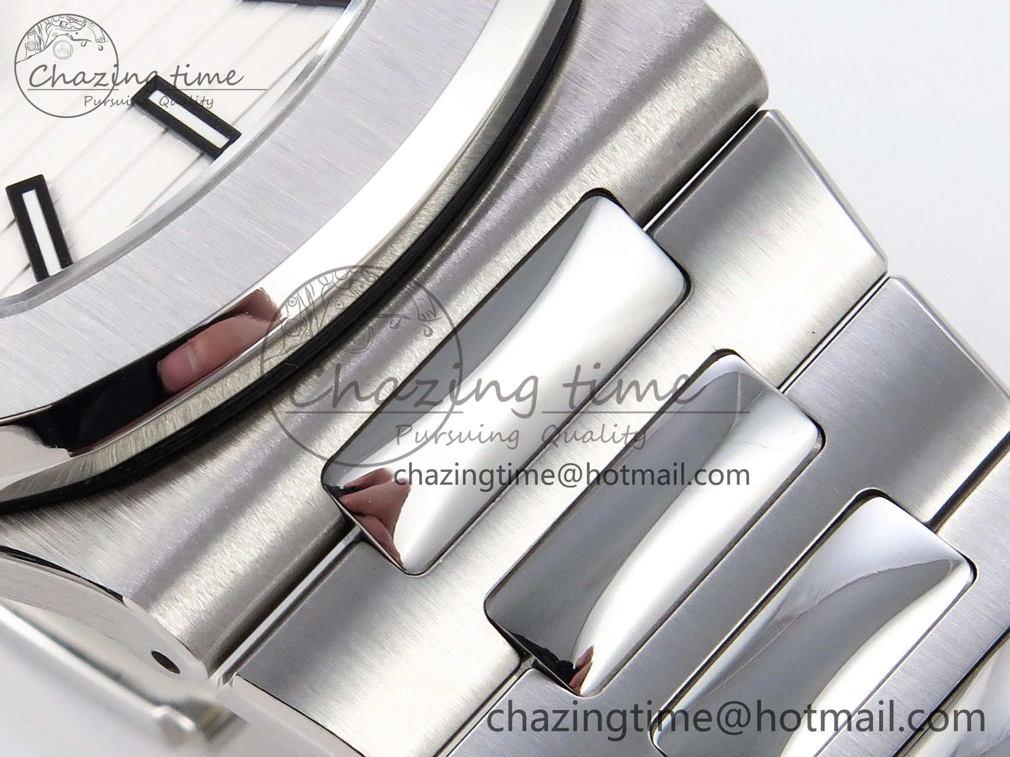 Nautilus 5711 1A-011 PPF 1:1 Best Edition White Textured Dial on SS Bracelet Super Clone 26-330 V5