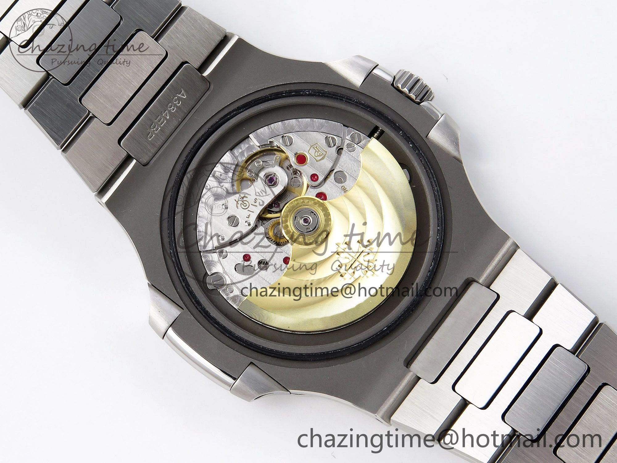 Nautilus 5711 1A-014 PPF 1:1 Best Edition Green Textured Dial on SS Bracelet Super Clone 26-330 V5