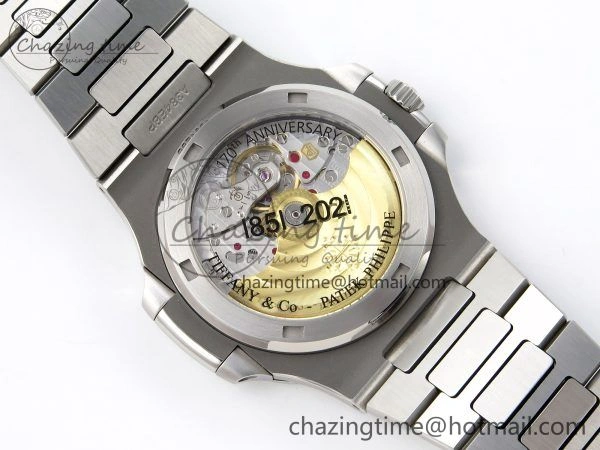 Nautilus 5711 1A-018 PPF 1:1 Best Edition Tiffany Blue Textured Dial on SS Bracelet Super Clone 26-330 V5