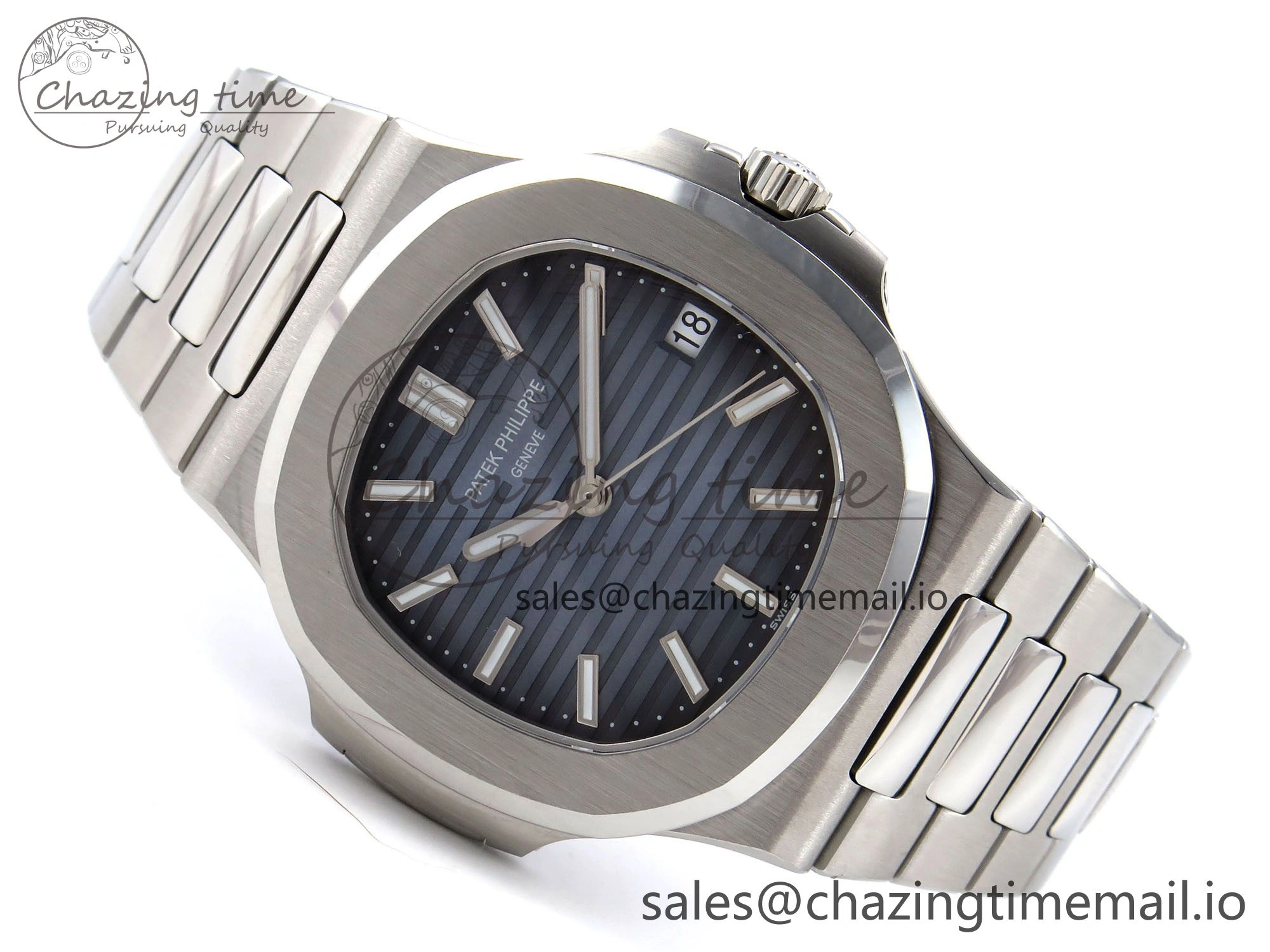 Nautilus 5711 1A 3KF 1:1 Best Edition Blue Dial on SS Bracelet A324 Super Clone V2