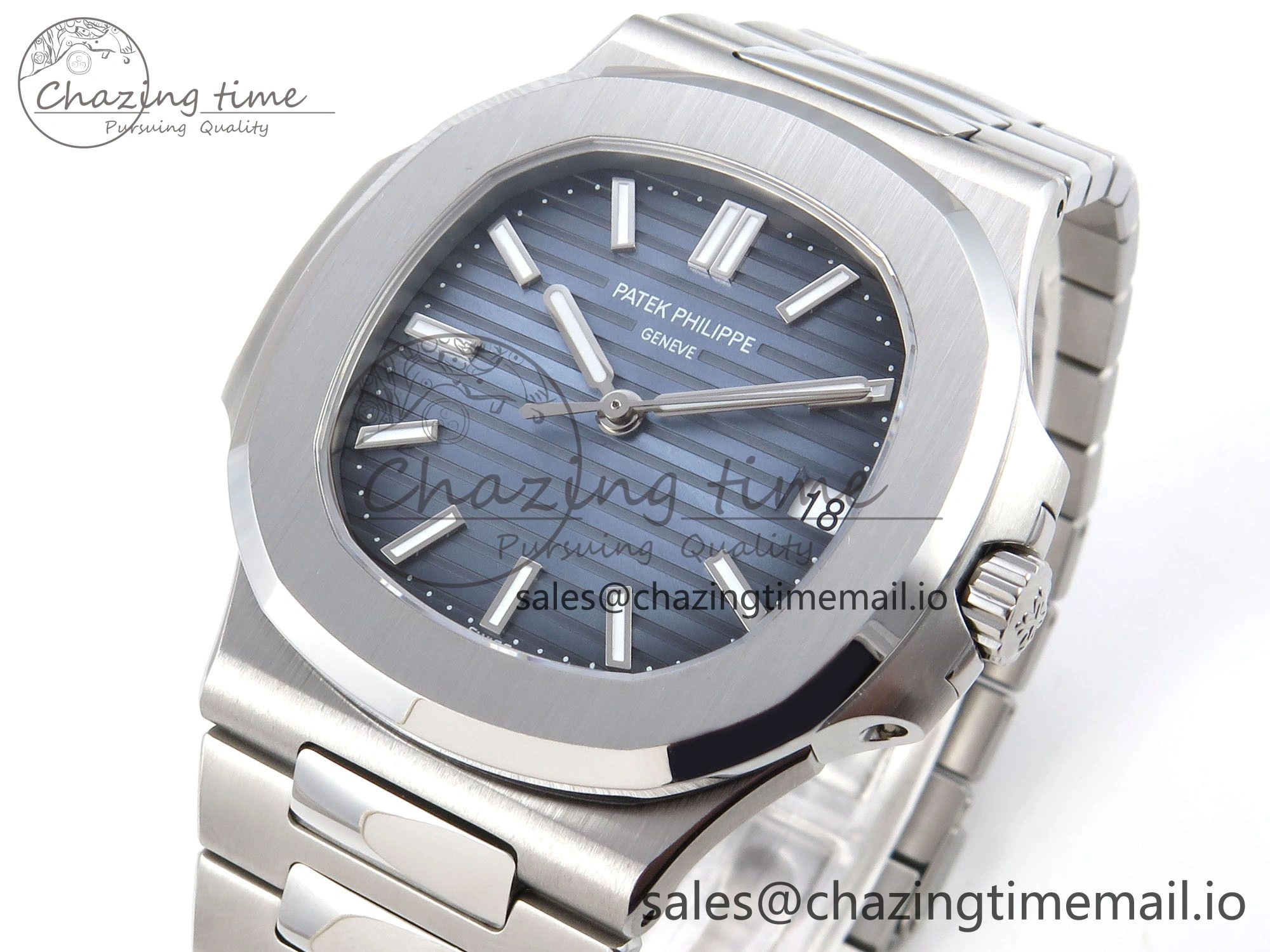 Nautilus 5711 1A 3KF 1:1 Best Edition Blue Dial on SS Bracelet A324 Super Clone V2