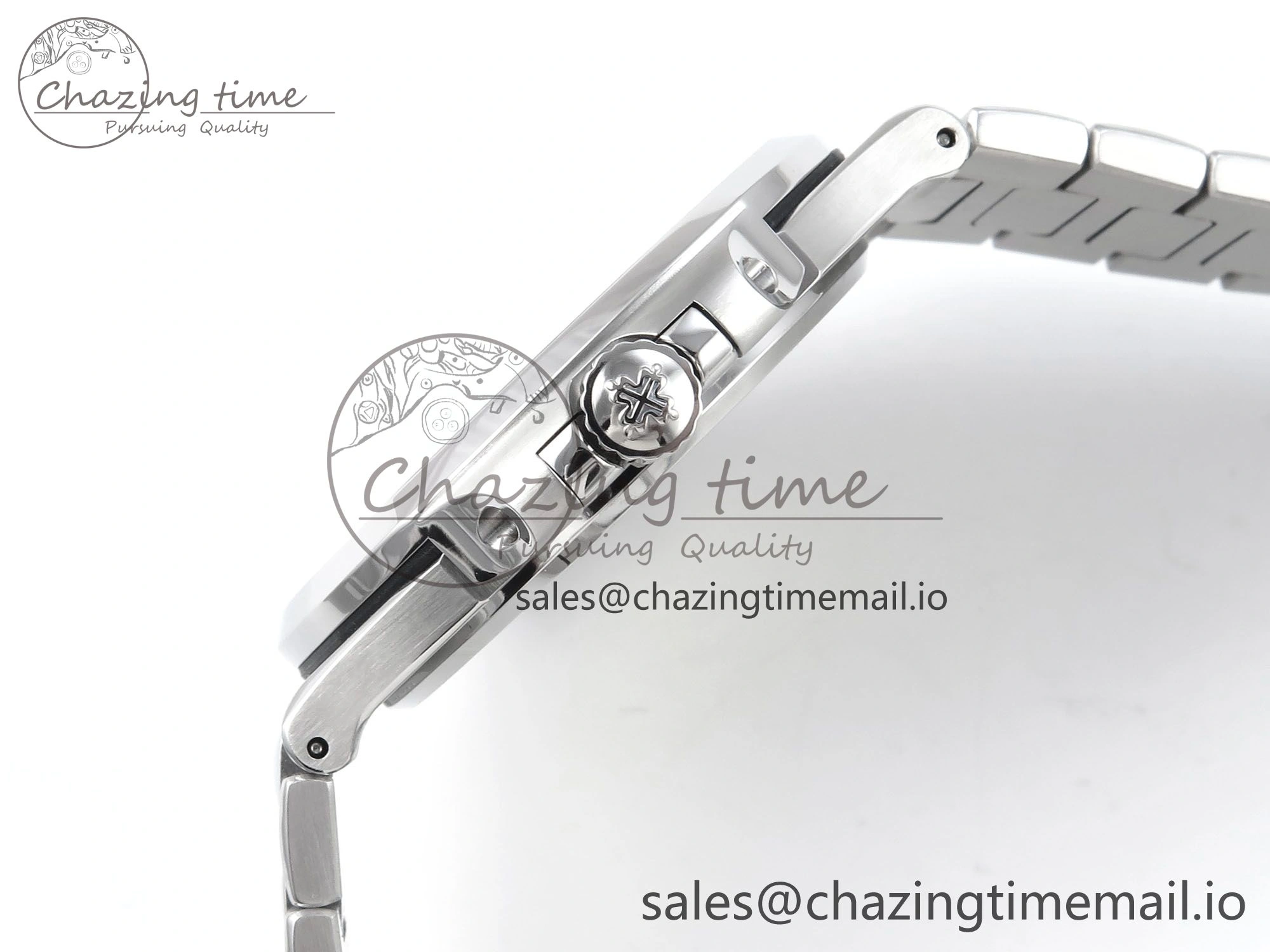 Nautilus 5711 1A 3KF 1:1 Best Edition Blue Textured Dial on SS Bracelet A324 Super Clone V2