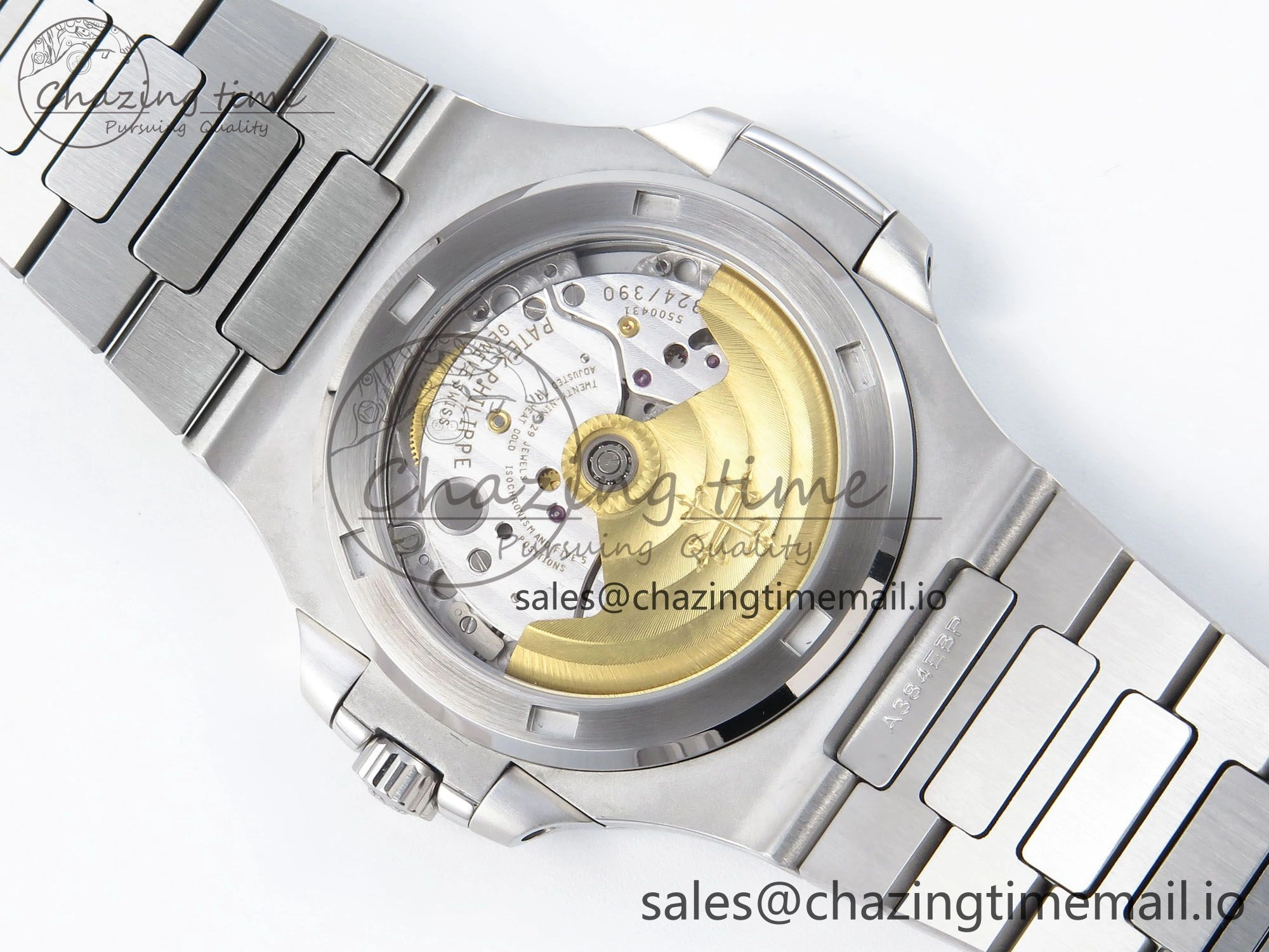 Nautilus 5711 1A 3KF 1:1 Best Edition Blue Textured Dial on SS Bracelet A324 Super Clone V2