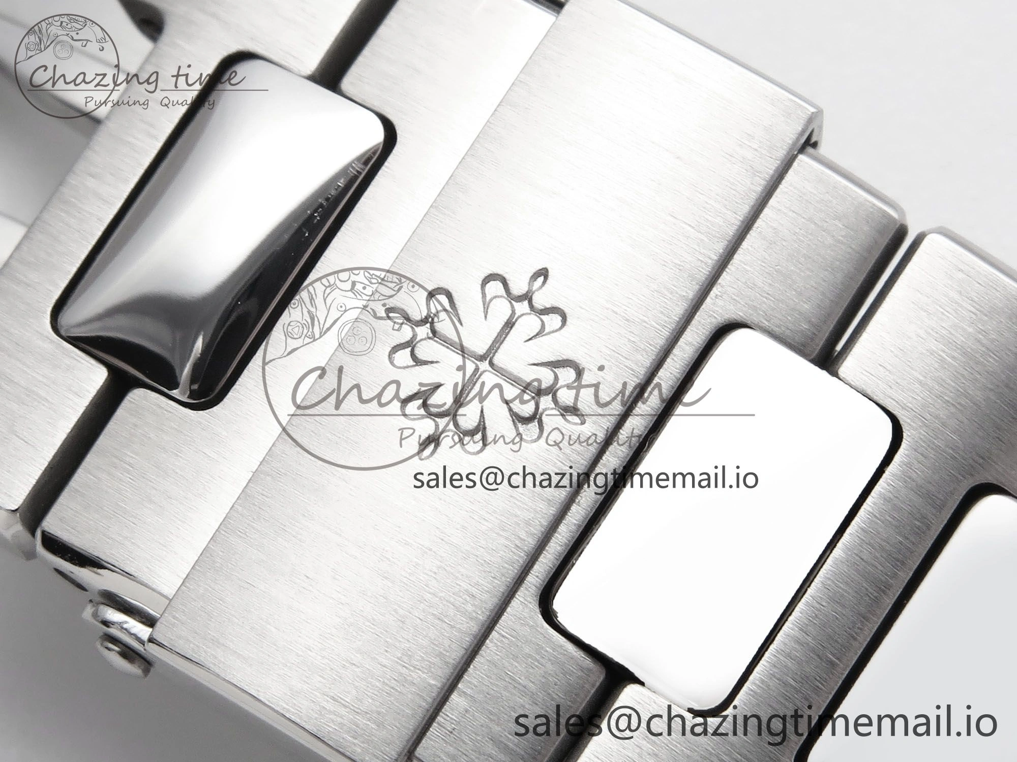 Nautilus 5711 1A 3KF 1:1 Best Edition Blue Textured Dial on SS Bracelet A324 Super Clone V2