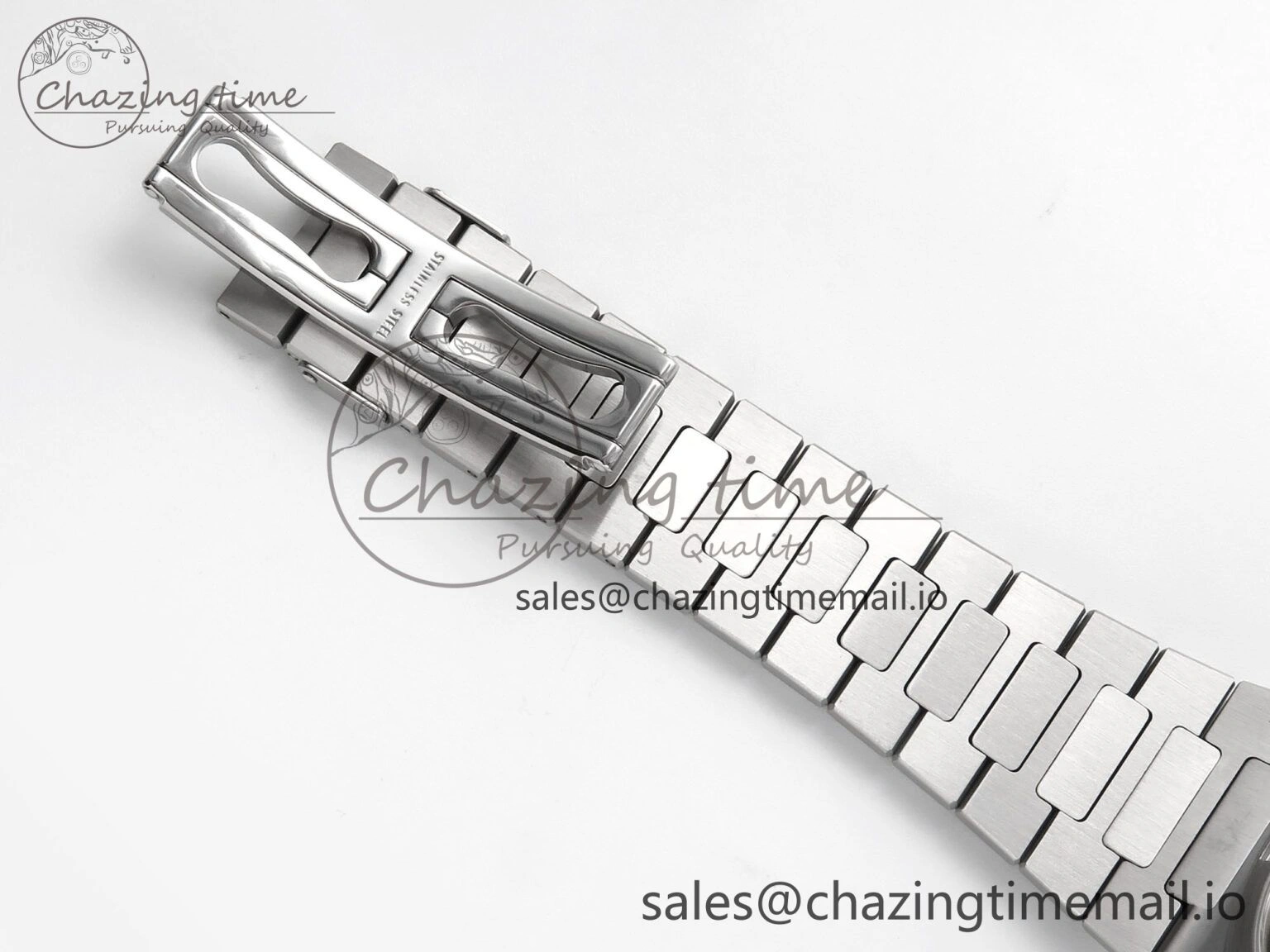 Nautilus 5711 1A 3KF 1:1 Best Edition Blue Textured Dial on SS Bracelet A324 Super Clone V2
