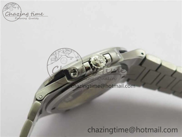 Nautilus 5711 1A 3KF 1:1 Best Edition Blue Textured Dial on SS Bracelet A324 Super Clone V2