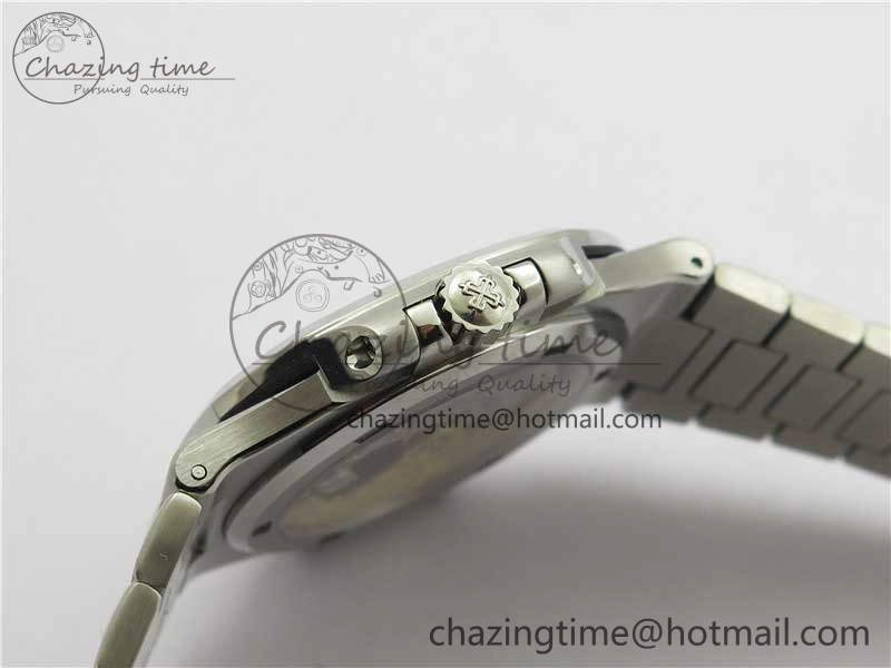 Nautilus 5711 1A 3KF 1:1 Best Edition Blue Textured Dial on SS Bracelet A324 Super Clone V2