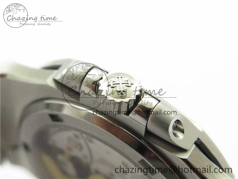 Nautilus 5711 1A 3KF 1:1 Best Edition Blue Textured Dial on SS Bracelet A324 Super Clone V2