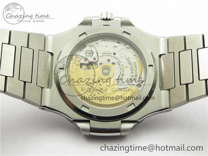 Nautilus 5711 1A 3KF 1:1 Best Edition Blue Textured Dial on SS Bracelet A324 Super Clone V2