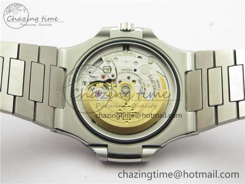 Nautilus 5711 1A 3KF 1:1 Best Edition Blue Textured Dial on SS Bracelet A324 Super Clone V2