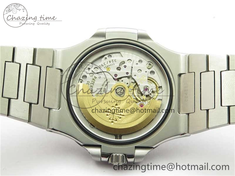 Nautilus 5711 1A 3KF 1:1 Best Edition Blue Textured Dial on SS Bracelet A324 Super Clone V2