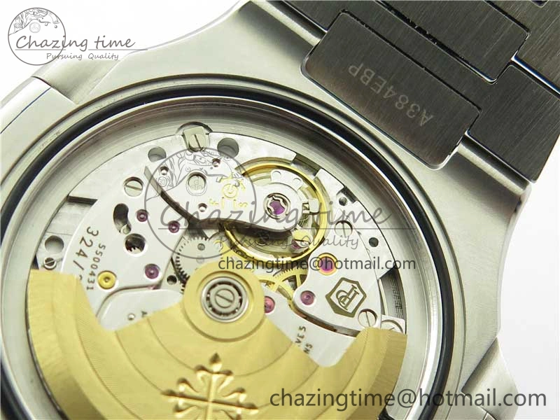Nautilus 5711 1A 3KF 1:1 Best Edition Blue Textured Dial on SS Bracelet A324 Super Clone V2